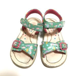 Papaya Green Ice cream Toddler Sandals Leather